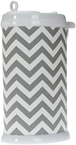 Sweet Potato Ubbi Diaper Pail Cover, Grey Chevron