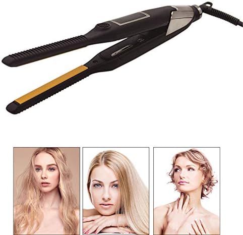 10mm Small Flat Iron Digital Professional Ceramic Straightener for Hair Straightening Vapor Comb Hair Tourmaline Straighteners Iron Hair Make Hair Style