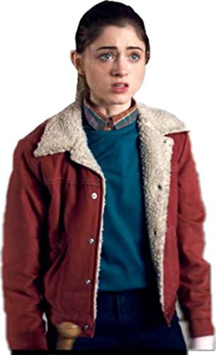 MPASSIONS Stranger Things Nancy Attire Ideas Red Outwear Wheeler Jacket For Women