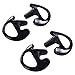 HDE Two Way Radio Ear Mold Replacement Earpiece Insert for Acoustic Coil Tube Earbud (2 Pair, 1- Medium, 1- Large) (Black)