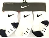 NIKE Swoosh 3 PAIR Magnigrip Infant/Toddler Socks (12-24 months) UNISEX