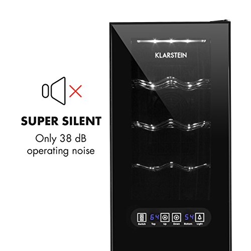 KLARSTEIN Bellevin Wine Cooler • Refrigerator • 1.6 Cubic Feet • 2