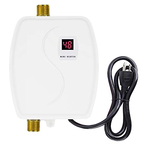 kbxstart Electric Tankless Hot Water Heater, 110V 3000W Hot Water