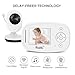 Bable Baby Monitor X1-Plus with Delay-Free Technology, 2.4GHz Baby Monitor with Camera, Infrared Night Vision, Two Way Talk, Temperature Monitoring, Lullabies, Projection and Corner Shelf
