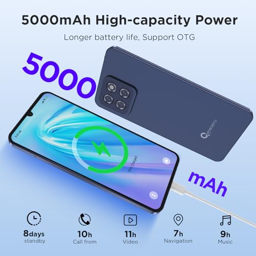 CWOWDEFU 2025 Android 14 Unlocked Cellphone, 12GB+128GB Expandable Mobile Phone Without Contract Smartphone,Octa Core 6.75 