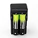 8 pcs 18650 5800mAh Li-ion 3.7V Rechargeable Battery + 2 pcs Dual Smart 18650 Battery Charger (NOT AA or AAA Battery)