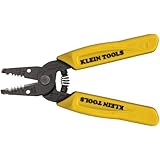 Klein Tools 11048, 6 1/4-Inch Dual-Wire Stripper/Cutter,Blk/Yellow,Small