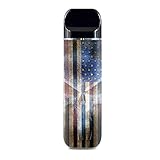 IT'S A SKIN Decal Vinyl Wrap for Smok Novo Pod System Vape Sticker Sleeve/American Flag Ghost Punish Grunge