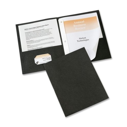 Avery Paper Two-Pocket Report Cover, Tang Clip, Letter, 1/2