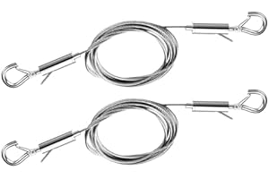 AYAWA 2PCS Adjustable Picture Hanging Wire Kit,Heavy Duty Mirror, Art Frame Hanging Solution,3.3FT Stainless Steel Rope for Hanging Mirrors,Picture,Artwork,Lamps,Basket,Signs,Supports Up to 66lbs