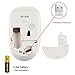 SROCKER V8 2.4GHz Wireless Ultra Thin Whisper Quiet Mouse Compact Soundless Mice without Laser Light DPI 1500 for PC and Mac(White)