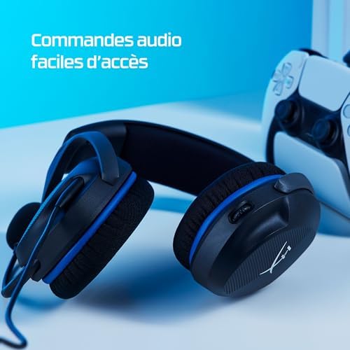 Cloud Stinger 2 Core pour PlayStation, Casque Gaming Filaire PS5/PS4, Haut parleurs 40 mm, Micro antibruit avec Mute par pivotement, Commandes Audio sur Casque, Léger, Noir