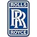 Rolls-Royce British car styling sticker emblem 3" x 5"