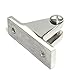 Amadget 2 PCS Marine Boat Deck Hinge Mount Bimini Top Fitting Hardware 316 Stainless Steel