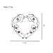 IPINK Non-Pierce Heart Nipple Ring Shield Set with Pink Gems