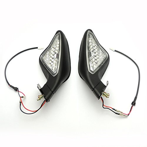 KEMIMOTO Fits DUCATI 848 1098 1198 Mirrors For 1098S/R 1198R Motorcycle LED Turn Signal Blinker