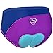 NOOYME Women Bike Underwear Gel 3D Padded Printed Design Bicycle Briefs Cycling Underwear Shorts (Medium, Purple-Blue)thumb 3