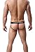 Two Pais of Mens Jockstrap Thongs Underwear (L, White)