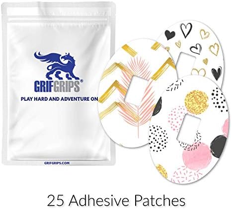 Inked Themed CGM Covers Adhesive Patches for Dexcom, Libre, and Omnipod and More - Pack of 25