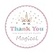 Magical Unicorn Stickers Thank you Stickers for Unicorn Party Supplies 48 Pack