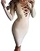 Allegrace Women Sexy Long Sleeve Autumn Warm Stretch Bodycon Party Bandage Dresses