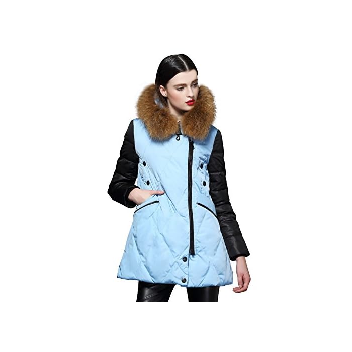 Buy Maxchic Women's Raccoon Fur Trim 