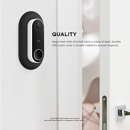 elago Wall Plate Designed for Google Nest Hello Wall Plate (Wired