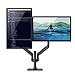 Bestand Premium Dual Monitor Stand - Dual Monitor Mount for LED LCD,Up to 17''-27'' Screen,Aluminum (Gray)
