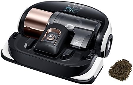 Samsung VR9000 Powerbot Robotic Vacuum, Airborne Copper Cleaning Robot (Complete Set) w/ Bonus: Premium Microfiber Cleaner Bundle