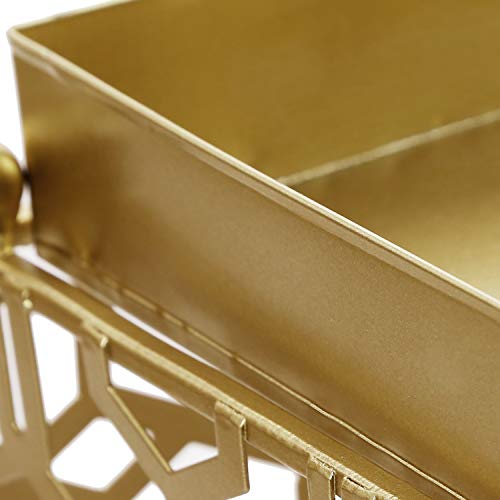 image for ELEGAN Metal Umbrella Stand Gold Square Umbrella Rack for Canes Walkin