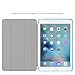 MoKo Case Fit iPad Mini 4 - Slim Lightweight Smart Shell Stand Cover Case with Auto Wake/Sleep Fit iPad Mini 4 (2015 Edition) 7.9 inch iOS Tablet, Light Blue
