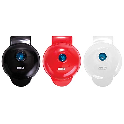 Dash MINI Maker 3Piece Griddle, Waffle, and Grill 3piece Set in Red