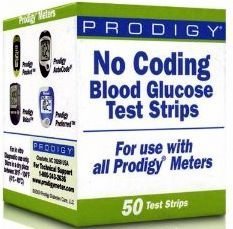Test Strips for Prodigy Autocode Blood Glucose Monitor 50 Strips by Prodigy
