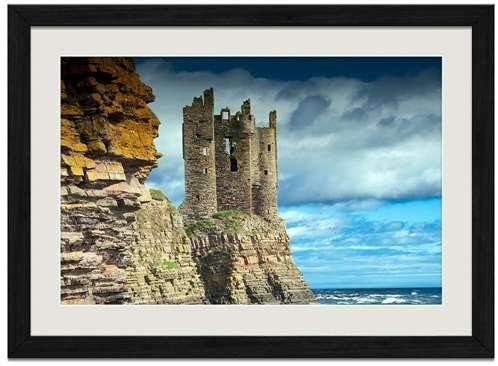 Odeletqweenry Canvas Prints Wall Art | Canvas Wrap Home Decor 24" x 36" Unframed Print, Keiss Castle Scotland - Art Print Wall Decor