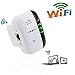 URANT 300M WiFi Extender, Wireless Repeater Booster High Gain Range Extender Hotspot Powerline Adapter with Ethernet Port Wall Plug Mini Router AP/Repeater Mode-2.4GHz