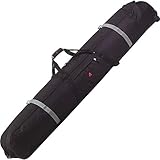 Athalon Padded Multi Use Wheeling Ski/Snowboard Bag (Black, 185cm)