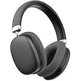 Wireless Bluetooth Headphones Active Noise Cancelling 42 Hours Playtime,Over-Ear Headphones with Microphones, HiFi Audio Adjustable for iPhone/Android（Black）