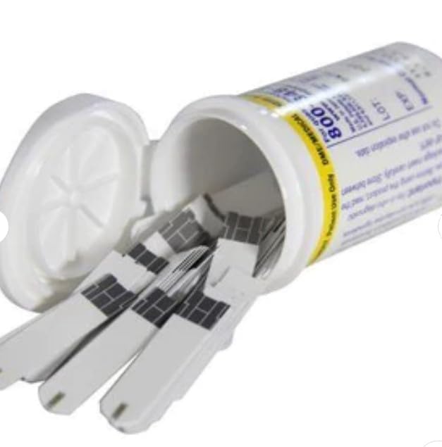 Glucostrips Made for Ba'yer Blood Glucose Monitors Only (Old Model), 100 Count + TouchSense Rounded Lancets,100 Counts (Combo)