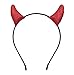 Bonnie Z. Leonardo Glitter Devil Horns Headband Glitter Red