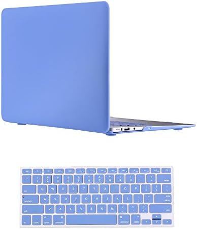 Vasileios 2in1 Matte Frosted Satins-touch Hard Shell Case Cover and keyborad skin for 13-inch Macbook Pro 13.3" (Model: A1278) (Indigo)