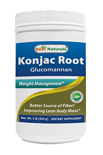 Best Naturals Glucomannan Weight Loss Pure Powder from Konjac Root, 1 Pound - 100% Natural Weight Loss Diet Powder That Really Work Fast - Best Appetite Suppressant - Boosts Metabolism