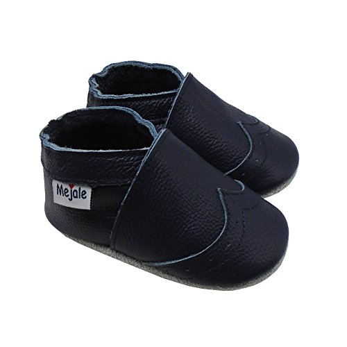 image for Mejale Baby Shoes Soft Sole Leather Crawling Moccasins Infant Toddler 