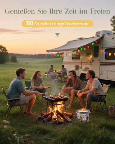M&SENSE Citronella Outdoor Candle, 550 g, Large 110 Hours, Outdoor Candle in Glass, Natural Soy Wax Candle, Home Decor, Ceramic, Summer Citronella Candle for Garden, Patio, Camping