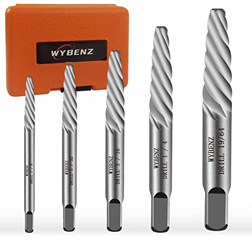 5Pcs Screw Extractor Set Spiral Flute Bolt