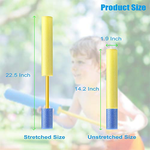 Creatck Water Gun, 4 Pack Water Guns for Kids Soft Foam Water Blaster Summer Pool Toys for Child Adults - Family Game Expert (Ramdon Color Handle)