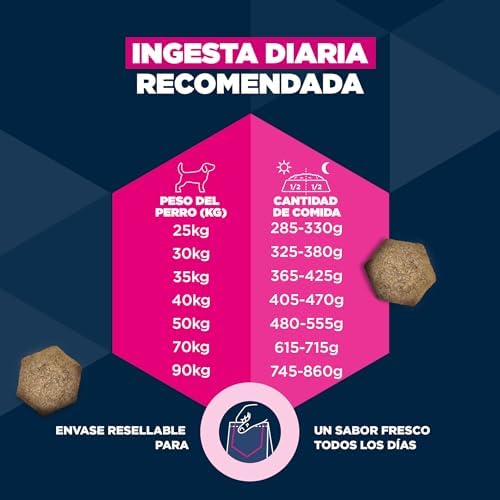 , alimento seco para Perros con Pollo Fresco para Razas Grandes - Alimento seco Premium para Perros Adultos, 15 kg