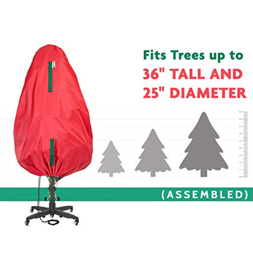 Upright Christmas Tree Storage Bag For Topiary Trees up to 3 ft Tall