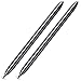 ChaoQ Touch Stylus Pen, (2 Pcs, Silver) Precision Disc Stylus and Ball Pens Black Ink for Universal Touch Screens Devices, iPad, iPhone, Samsung, Tablet, Kindle Fire - Silver Ring