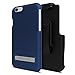 Seidio SURFACE with Metal Kickstand Case & Belt-Clip Holster for iPhone 6 ONLY [Slim Case] - Retail Packaging - Royal Blue