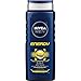 NIVEA Men Energy 3-in-1 Body Wash 16.9 Fluid Ounce (Pack of 3)